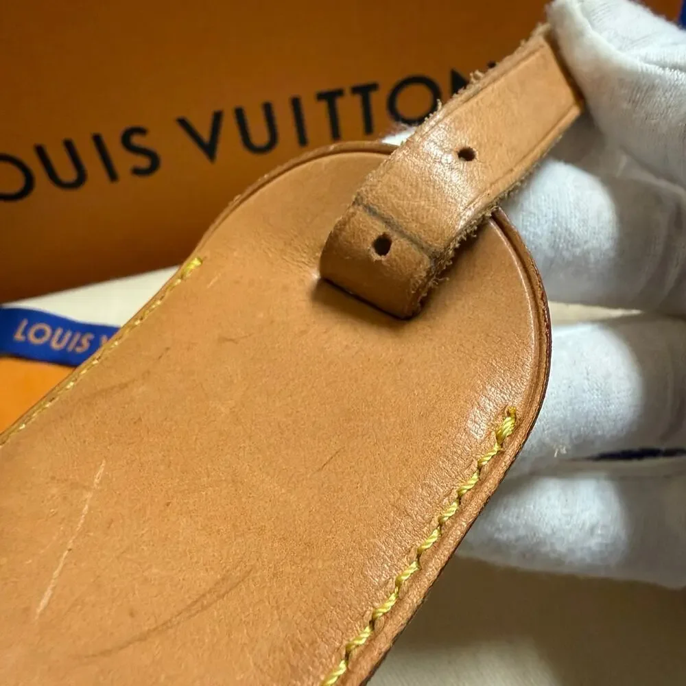 Louis Vuitton Vachetta Leather Luggage Tag and Poignet Authentic NO BOX